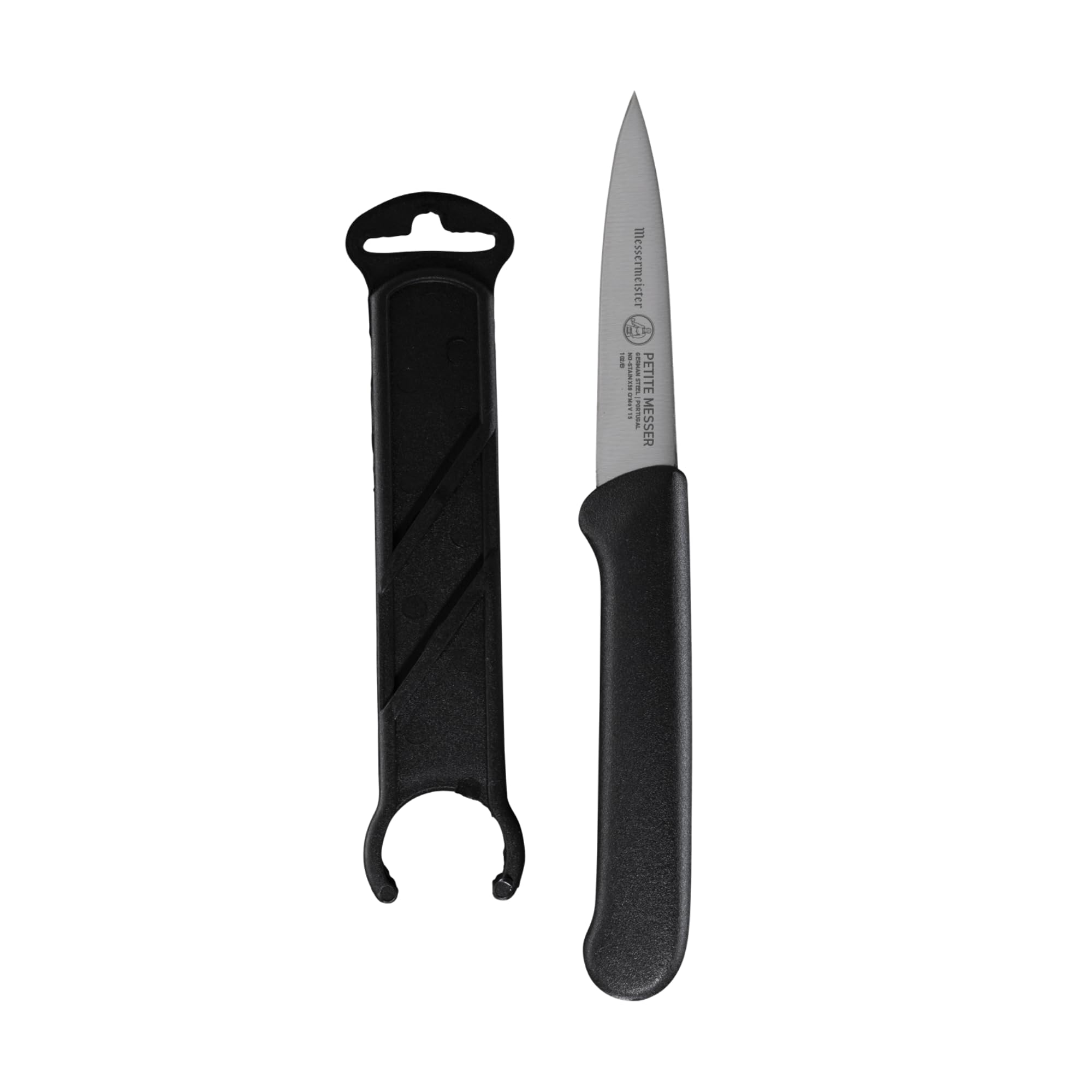 Messermeister Petite Messer 3” Spear Point Parer with Matching Sheath